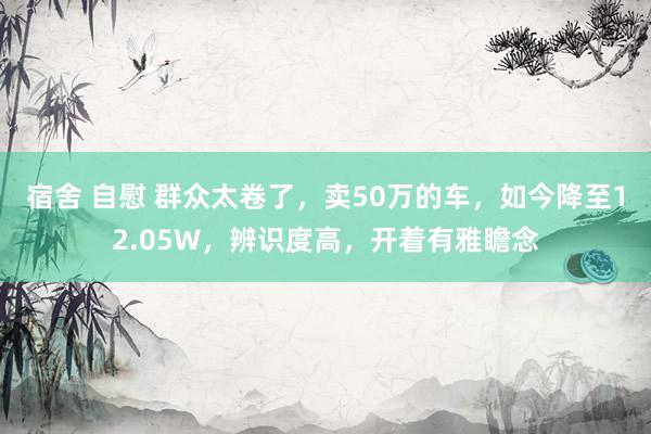 宿舍 自慰 群众太卷了，卖50万的车，如今降至12.05W，辨识度高，开着有雅瞻念