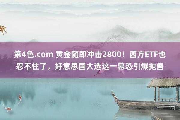 第4色.com 黄金随即冲击2800！西方ETF也忍不住了，好意思国大选这一幕恐引爆抛售