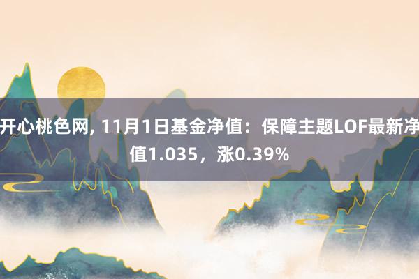 开心桃色网， 11月1日基金净值：保障主题LOF最新净值1.035，涨0.39%