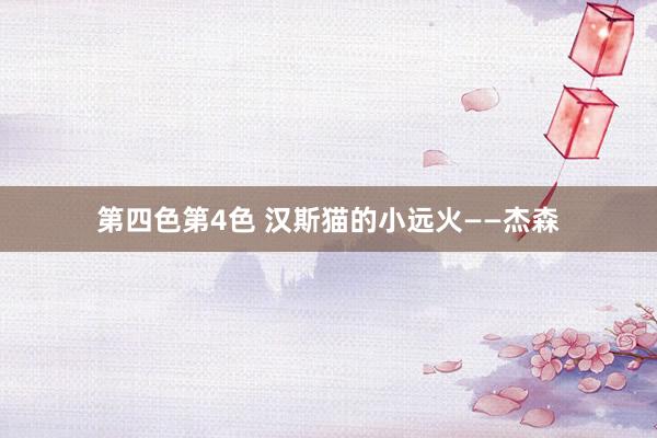 第四色第4色 汉斯猫的小远火——杰森