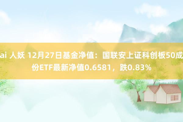 ai 人妖 12月27日基金净值：国联安上证科创板50成份ETF最新净值0.6581，跌0.83%